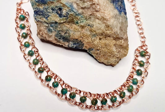 "Glasperlenfluss", zartes Armband
